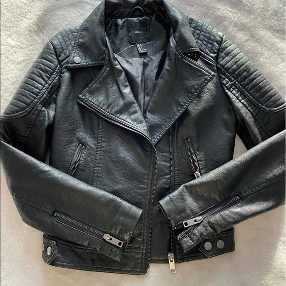 Vegan Leather Jacket - Picture 1 of 3